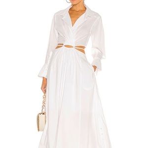 Jonathan Simkhai Alex Pleated Cut Out Dress